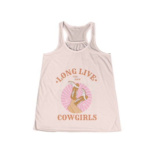 Cowgirl Women's Flowy Racerback Tank